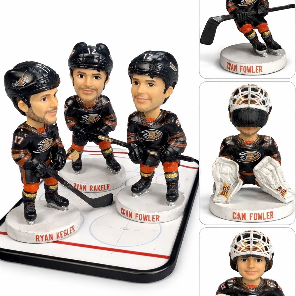 Anaheim Ducks
Bobblehead Set Kesler
Fowler Rakell Gibson NHL
Stadium Giveaway 3"